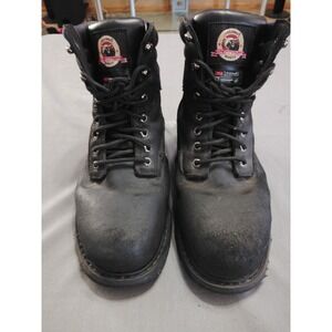 Brahma Bravo Men 11W Black Leather Steel Toe Work Hiking Biker Western Boots**